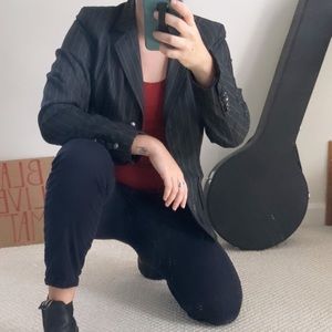 Isaac Mizrahi for Target Pinstriped Blazer